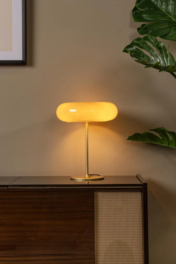 Lucide SENTINO - Tischlampe - Ø 30 cm - 3xG9 - Taupe - Atmosphäre 1